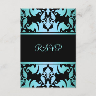 Azul Royal Damask RSVP