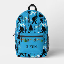 Azul Sasquatch Padrão De Pé-Grande