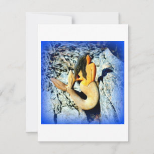 azul-sereia de cabelo preto