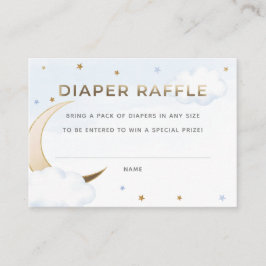 Azul sobre a Fralda da Lua Cartão de Inserção do R