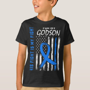 Azul Sua Luta É Minha Camisa De Consciência Da Dia