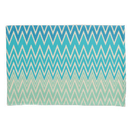 Azul Teal, Turquesa e Zigzags Verdes