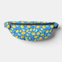 Azul Tendência Amarelo Cítrico Limão Aquarela