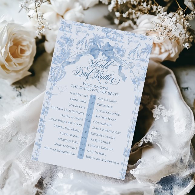 Azul Toile Safari Animal Pai Jogo De Preferencialm (Criador carregado)