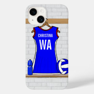 Azul uniforme do Netball feito sob encomenda com