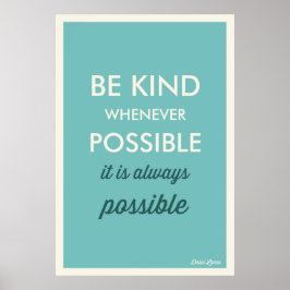 AZUL | VINTAGEM SER GENTIL QUANDO POSSÍVEL POSTER