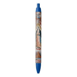 Azul "Virgin caneta religiosa da arte de Guadalupe"