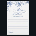 Azul vitoriano herbáceo e cartão de aconselhamento<br><div class="desc">Personalize com a noiva para ser o nome e a data do chá. Para mais personalização,  clique no link "personalizar mais". Se precisar de ajuda,  entre em contato comigo,  por favor.</div>