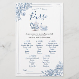 Azul, vitoriano - Jogo da Carteira de Chá