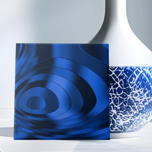 Azulejo abstrato azul escuro