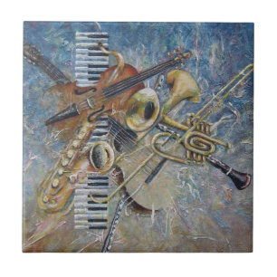 Azulejo abstrato da melodia
