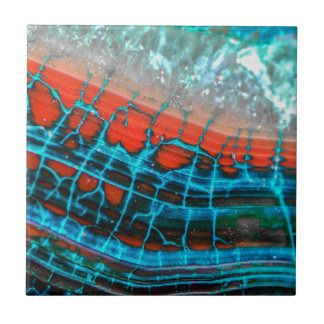 Azulejo abstrato do mar da pele da ágata da veia