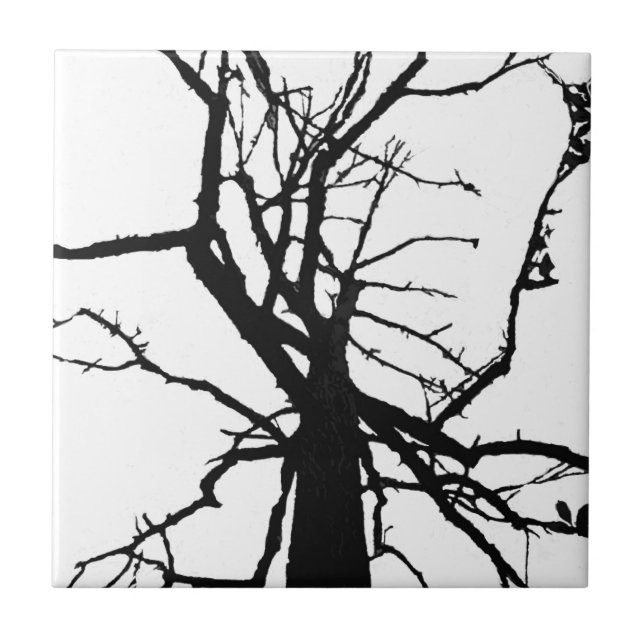 Azulejo Abstrato superior da árvore (Frente)