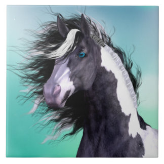 Azulejo aciganado do cavalo 6x6 de Vanner