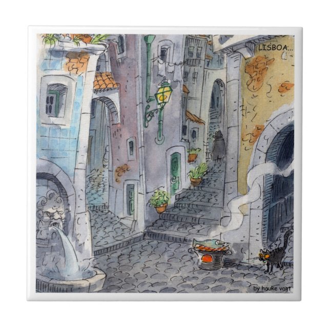 azulejo Alfama2 de Lisboa (Frente)