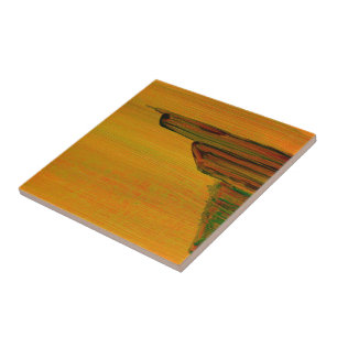 Azulejo amarelo abstrato