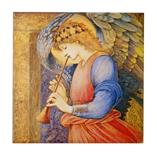 Azulejo Anjo Cerâmico de Natal Pré-Raphaelite