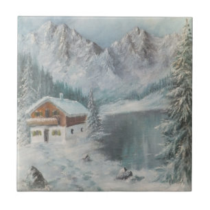 Azulejo Ann Hayes Pintando Sonho de Neve Bávaro