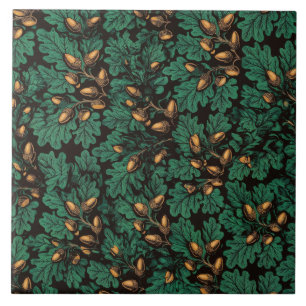 Azulejo Antigo de Cerâmica Carvalho Malachite Choc