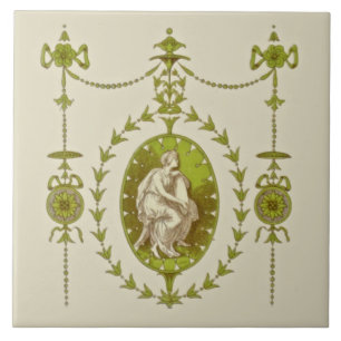 Azulejo Antiquado NeoClássico Vitoriano Atrasado