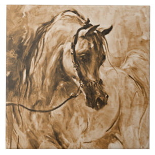 Azulejo árabe do cavalo