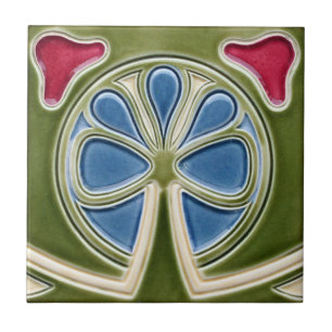 Azulejo - Art Nouveau Clover