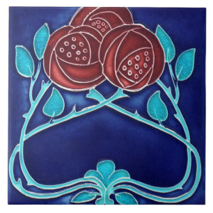 Azulejo art nouveau estilo lareira decorativa