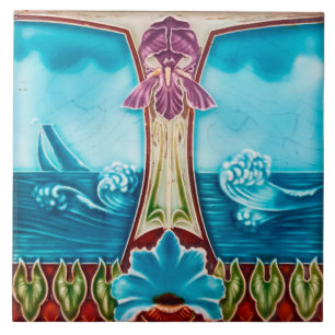 Azulejo art nouveau estilo lareira decorativa