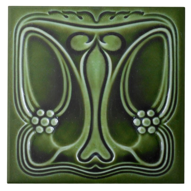Azulejo art nouveau estilo lareira decorativa (Frente)
