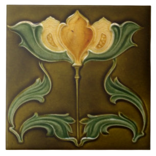Azulejo art nouveau estilo lareira decorativa
