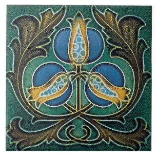 Azulejo art nouveau estilo lareira decorativa
