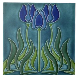 Azulejo art nouveau estilo lareira decorativa