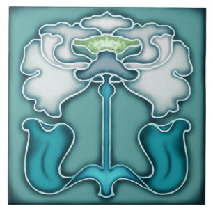 Azulejo art nouveau estilo lareira decorativa