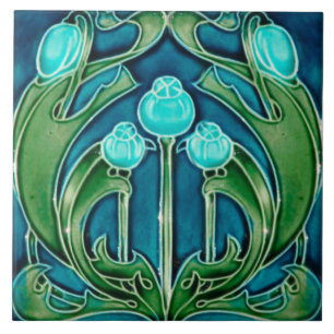 Azulejo art nouveau estilo lareira decorativa