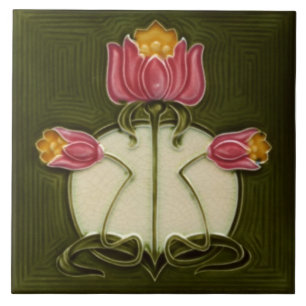 Azulejo art nouveau estilo lareira decorativa