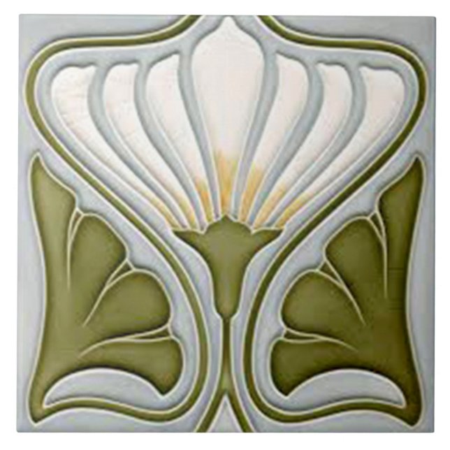 Azulejo art nouveau estilo lareira decorativa (Frente)
