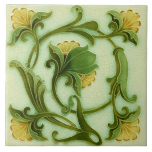 Azulejo art nouveau estilo lareira decorativa