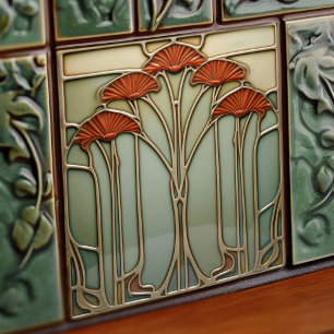 Azulejo Art Nouveau Harvest Crescendo