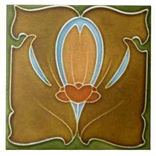 Azulejo - Arte Nova Floral Antiga