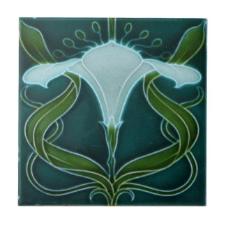 Azulejo - Arte Nova Floral Vintage