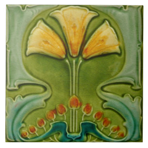 Azulejo - Arte Nova Floral Vintage
