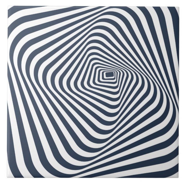 Azulejo - Através do Túnel Moderno Abstrato  (Frente)