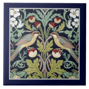 Azulejo - Aves Florais Art Nouveau