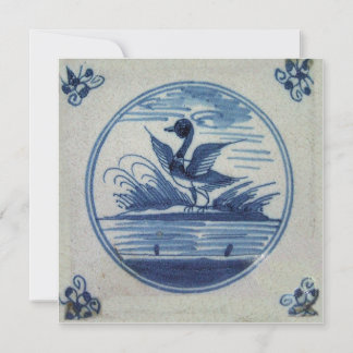 Azulejo Azul Antecipado - Pato na Água