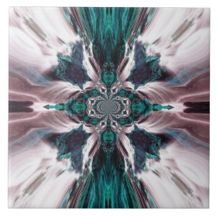 Azulejo azul da cascata do oceano