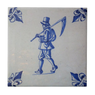 Azulejo azul de Delft - modelo