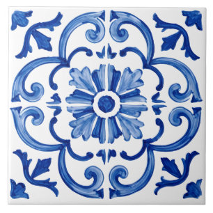 Azulejo azul do Mediterrâneo