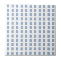 Azulejo Azul e Branco Listrado Quadrado