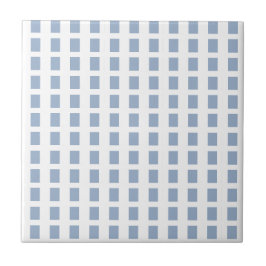 Azulejo Azul e Branco Listrado Quadrado