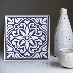 Azulejo Azul Índigo Azul Português Lisboa Decorati